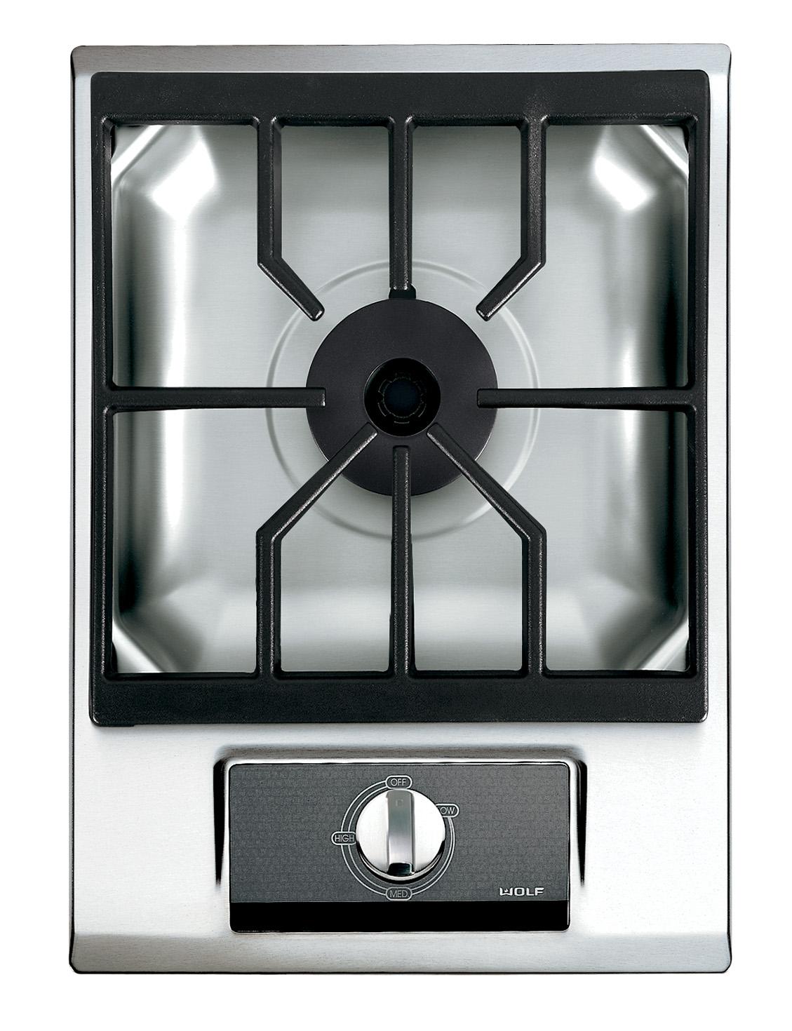 Wolf 2 burner gas outlet cooktop